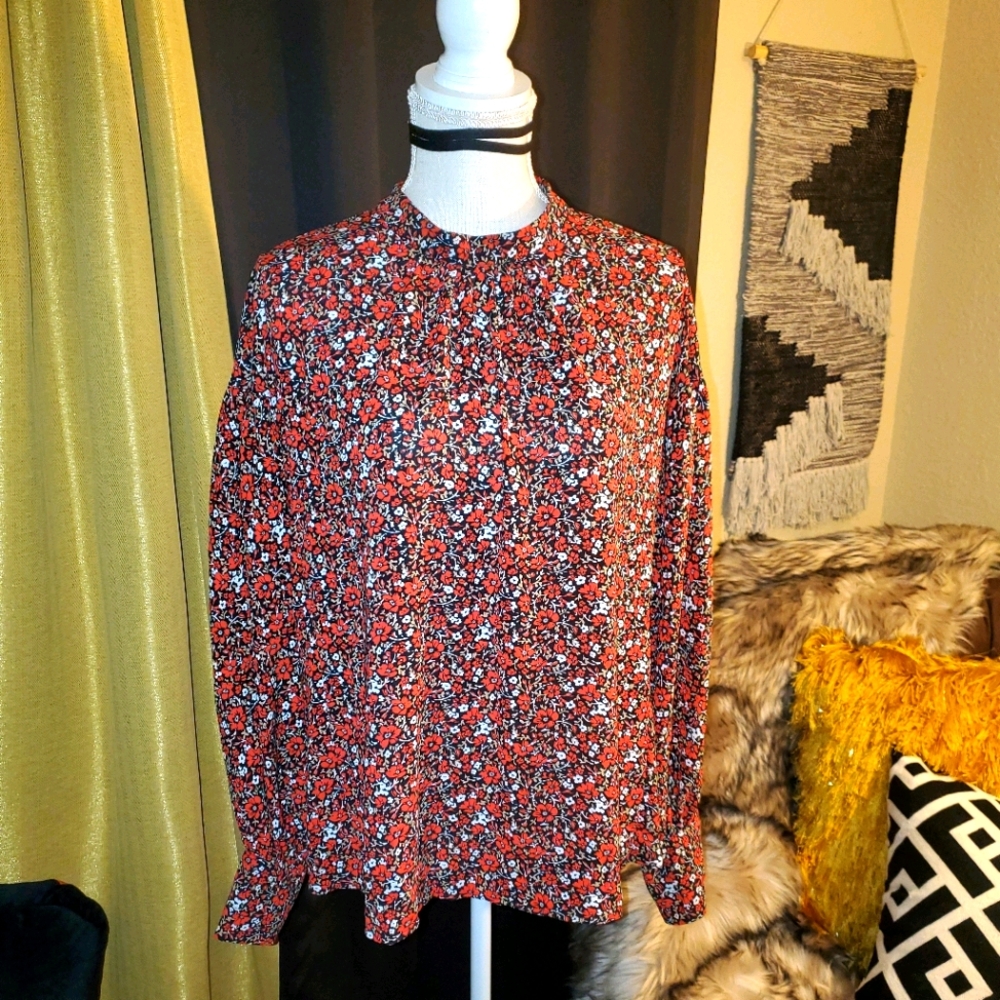Floral Banana Republic Blouse
